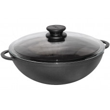 Сковорода чугунная Биол - 260 х 150 мм х 3 л wok