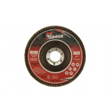 Круг лепестковый торцевой Тайфун - 125 мм, Р36 металл изогнутый
