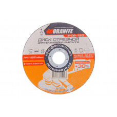 Круг отрезной по металлу Granite - 125 х 1,0 х 22,2 мм + 30%